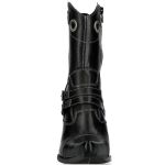 Bottines New Rock Bull en Cuir Nomada Noir