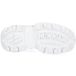 White New Rock Newmili Printed Vegan Leather Ankle Boots