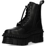 Black New Rock Tank Picos Ankle Boots