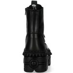 Black New Rock Tank Picos Ankle Boots