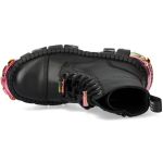 Bottines Plateformes New Rock Tank Power Noires et Multicolores