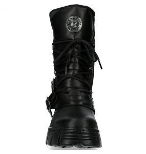Black Itali and Nomada Leather New Rock Wall Boots