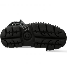 Black Itali and Nomada Leather New Rock Wall Boots