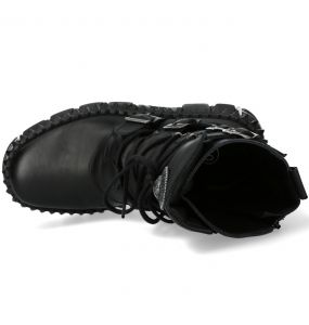 Black Itali and Nomada Leather New Rock Wall Boots