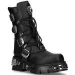 Bottes New Rock Metallic Vegan Noires