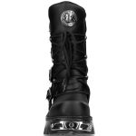 Bottes New Rock Metallic Vegan Noires