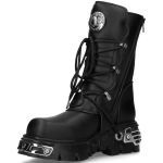 Bottes New Rock Metallic Vegan Noires