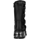 Bottes New Rock Metallic Vegan Noires