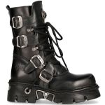 Black Itali and Nomada Leather New Rock Metallic Boots