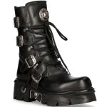 Black Itali and Nomada Leather New Rock Metallic Boots