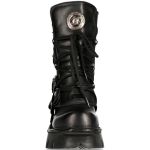 Black Itali and Nomada Leather New Rock Metallic Boots