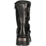 Black Itali and Nomada Leather New Rock Metallic Boots
