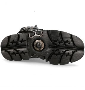 Black Itali and Nomada Leather New Rock Metallic Boots