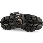 Black Itali and Nomada Leather New Rock Metallic Boots