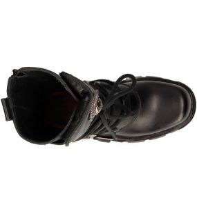 Black Itali and Nomada Leather New Rock Metallic Boots