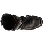 Black Itali and Nomada Leather New Rock Metallic Boots