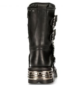 Black Itali and Nomada Leathers New Rock Metallic Boots