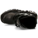 Bottes New Rock Metallic en Cuirs Itali et Nomada Noirs