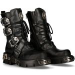 Black Itali and Nomada Leathers New Rock Metallic Boots