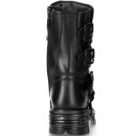 Bottes New Rock Metallic Oxido en Cuir Noir