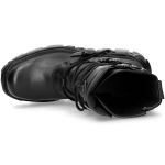 Bottes New Rock Metallic Oxido en Cuir Noir