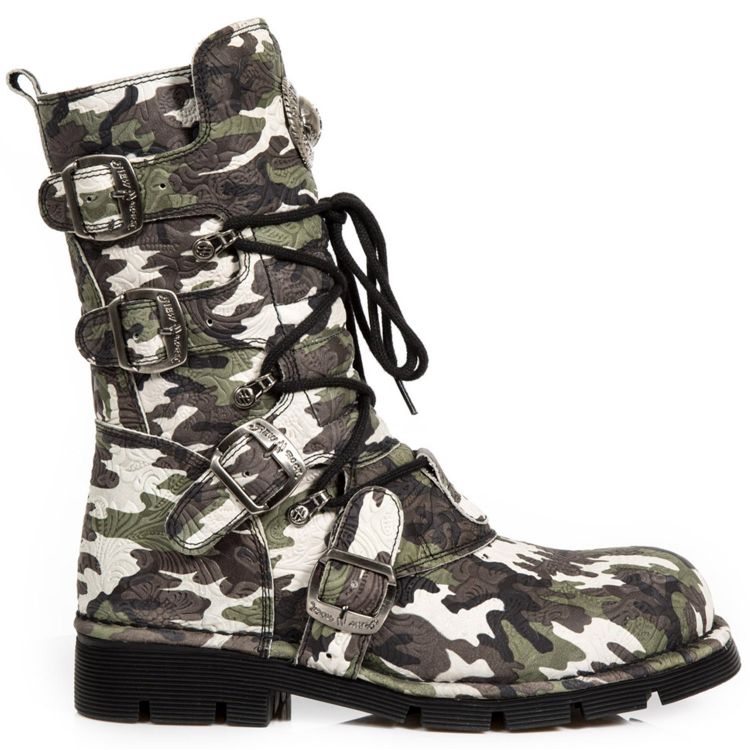 Green Camouflage New Rock Comfort Light Boots