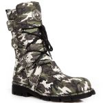Green Camouflage New Rock Comfort Light Boots