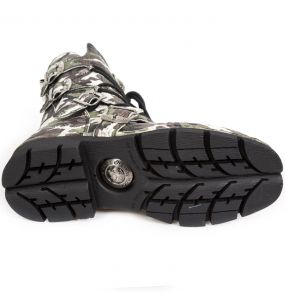 Green Camouflage New Rock Comfort Light Boots