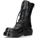 Bottes New Rock Comfort Light Vintage Flower Noires
