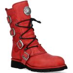 Red Leather New Rock Comfort Light Boots