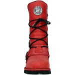 Red Leather New Rock Comfort Light Boots