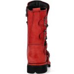 Red Leather New Rock Comfort Light Boots