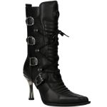 Bottes New Rock Malicia en Cuirs Itali et Nomada Noirs