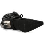 Bottes New Rock Malicia en Cuirs Itali et Nomada Noirs