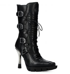 Black Itali and Nomada Leathers New Rock New Malicia Boots