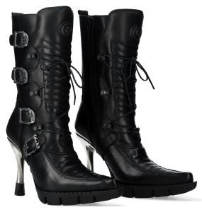 Black Itali and Nomada Leathers New Rock New Malicia Boots