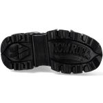 Black Leather New Rock Tank Platform Boots