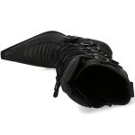 New Rock Malicia High Boots in Black Itali and Nomada Leather