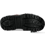 Chaussures Plateformes New Rock Wall Rouges Alaska et Noires