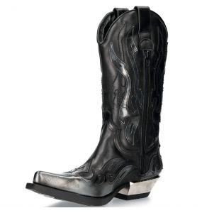 Steel Pulik and Black Itali Leather New Rock West Boots