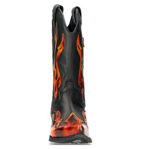 Fire Pulik and Black Itali Leather New Rock West Boots