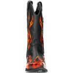 Fire Pulik and Black Itali Leather New Rock West Boots