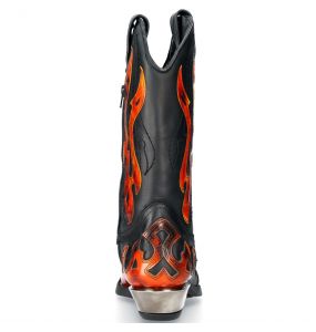 Fire Pulik and Black Itali Leather New Rock West Boots