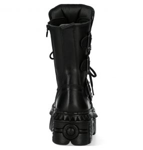 Black Itali and Nomada Leather New Rock Wall Picos Boots