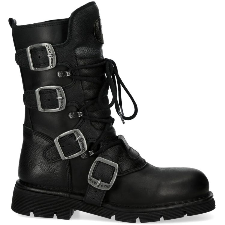 Black Itali and Nomada Leather New Rock Heritage Boots