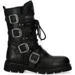 Black Itali and Nomada Leather New Rock Heritage Boots