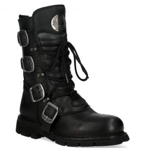Black Itali and Nomada Leather New Rock Heritage Boots