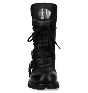 Black Itali and Nomada Leather New Rock Heritage Boots
