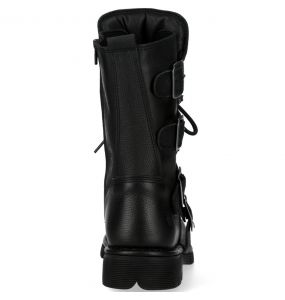 Black Itali and Nomada Leather New Rock Heritage Boots