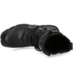 Bottes New Rock Heritage en Cuirs Itali et Nomada Noirs